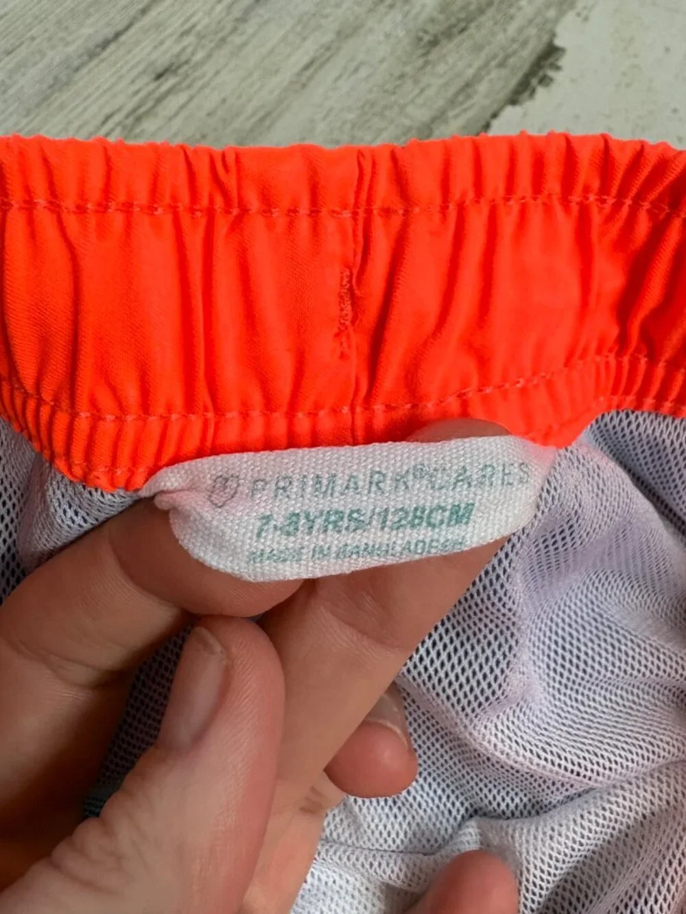 Primark Boys Size 7/8 Blue Swim Trunks